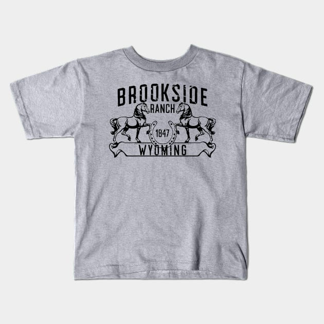 Brookside Ranch (Light Option) Kids T-Shirt by Author Dyan Layne